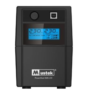 UPS MUSTEK PowerMust 848 LCD (850VA) Line Interactive, Schuko, "98-LIC-L0848" (include timbru verde 3 lei)