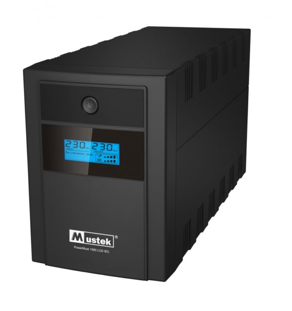 UPS MUSTEK PowerMust 1590 LCD (1500VA) Line Interactive, IEC, "98-LIC-C1590" (include timbru verde 3 lei)